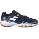 30F23641-2038-28.0 BabolaT(バボラ) メンズ バドミントンシューズ シャドウスピリット(ブラック×ライトブルー・サイズ:28.0cm) Shadow Spirit Men