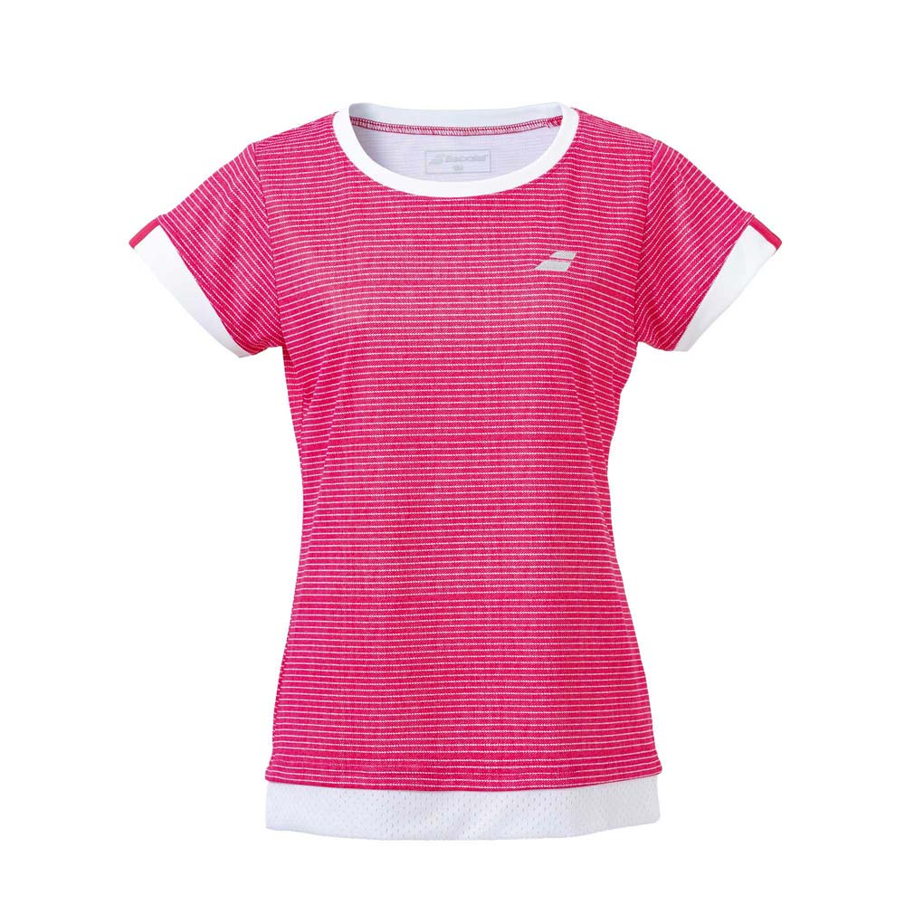 BabolaT(バボラ) レディース ゲームシャツ（ピンク・サイズ：L） BWG4330C-PK00-L CLUB SHORT SLEEVE SHIRT
