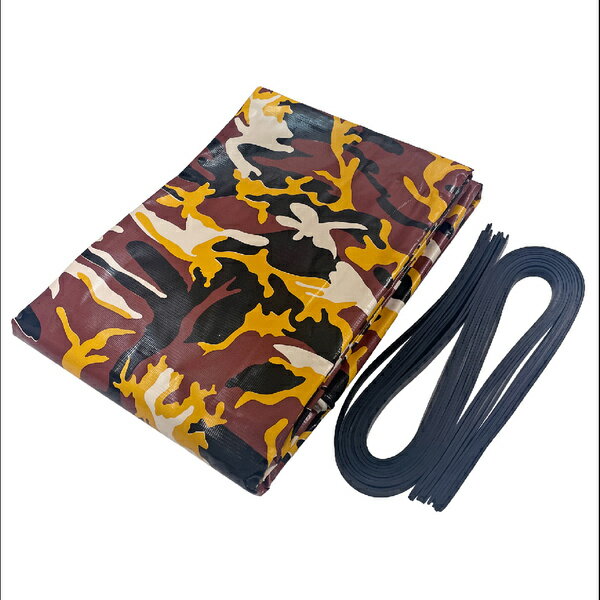 TKM-02 大自工業 軽トラック用シート迷彩柄 (ブラウン)