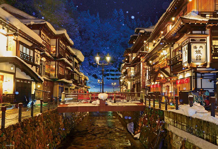 『雪降る銀山温泉（山形）』の絵柄