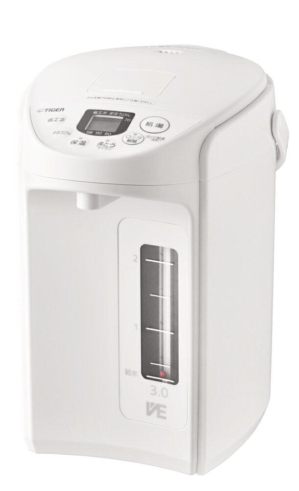 PIQ-G300WC タイガー VE電気まほうびん　3.0L　クールホワイト TIGER　とく子さん [PIQG300WC]