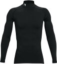 アンダーアーマー UAコールドギアアーマー コンプレッション モックシャツ メンズ(Black/White・SM) DOM-1366072-001-SM UNDER ARMOUR