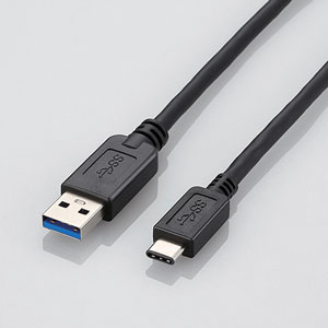 エレコム USB3.1ケーブル A-C 1.0m 3A（ブラック） USB3-AC10BK...