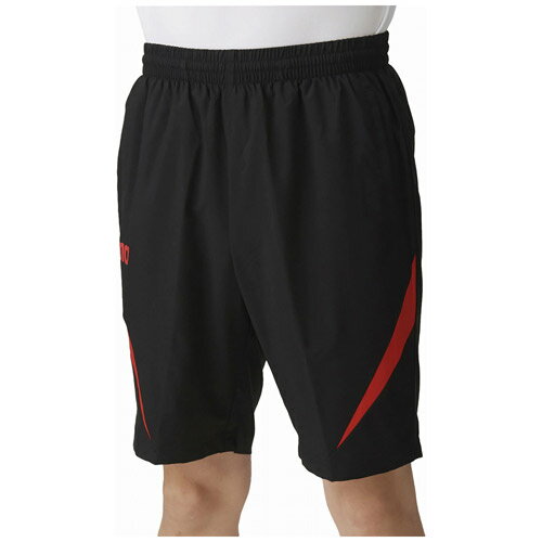 アリーナ ハーフパンツ（ブラック×レッド・サイズ：M） DS-ASS4HPU009-BKRD-M arena