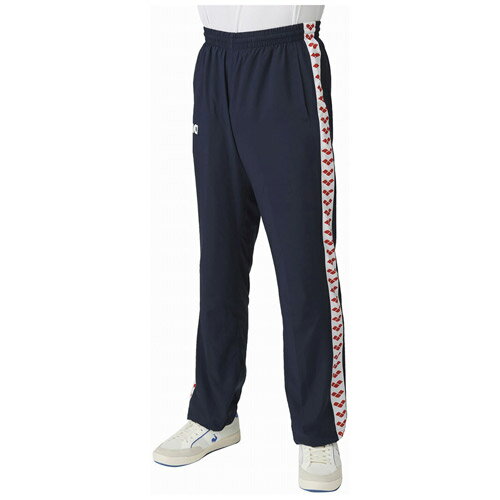 DS-ASS4LPU004-NVWT-S アリーナ ロングパンツ（ネイビー×ホワイト・サイズ：S） arena