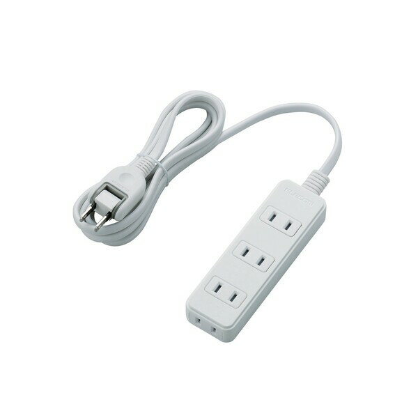 エレコム 2ピン式スイングプラグ電源タップ　4個口　2.0m（ホワイト） T-S02-2420WH [TS022420WH]