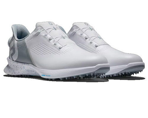 フットジョイ メンズ スパイクレス ゴルフシューズ MEN’S FJ フュ-エル フラッシュ BOA（ホワイト/グレー・サイズ：27.0cm） 55430W090 footjoy