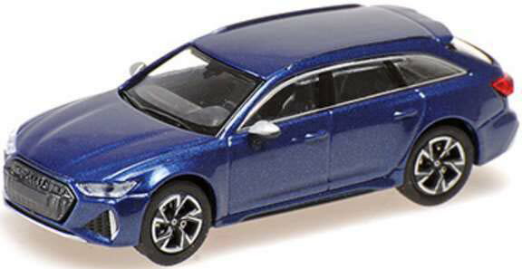 ミニチャンプス 1/87 アウディ RS 6 アバント 2019 ブルーメタリック【870010011】 ミニカー