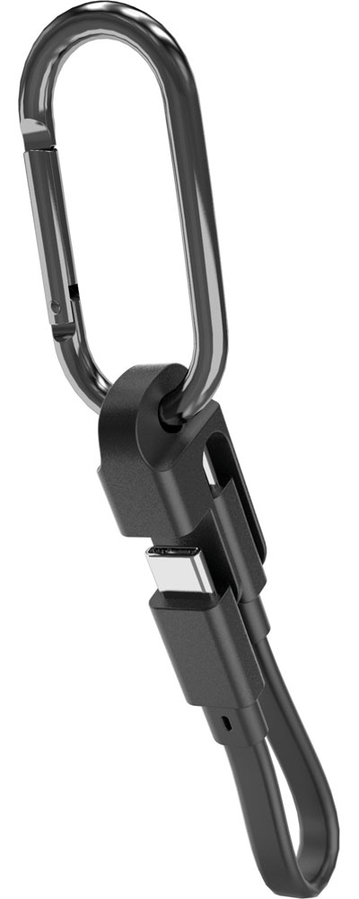 Rakuten - 多摩電子 USB-C to C ケーブル カラビナ付き 10cm（ブラック） tama's TH330CC01K