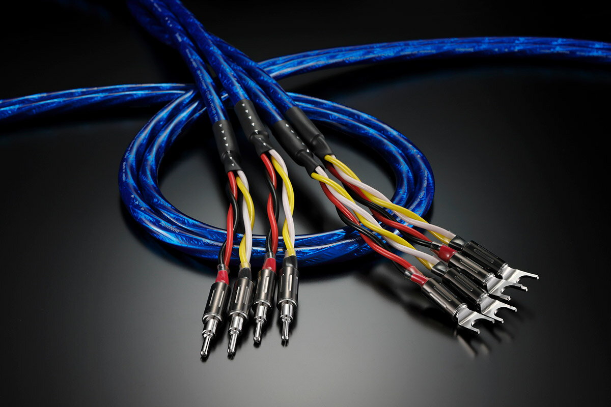 GS_SP-8800-3.0M_Y2B2 ゾノトーン スピーカーケーブル(3.0m・ペア)【受注生産品】アンプ側(Yラグ)→スピーカー側(バナナプラグ) Zonotone Granster SP-8800