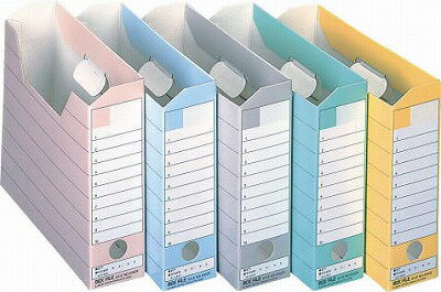 【返品種別A】□「返品種別」について詳しくはこちら□◆ワンタッチ組立のA4横型ボックスファイル5冊パック◆本体とボードに分別加工が施してあり、廃棄時に金具・角金具を取り外せます。金具は本体と金具の間に、角金具はスリットにマイナスドライバーを差し込んで外すことができます。■　仕　様　■本体寸法：縦260×横315×背幅78mmA4判横型ワンタッチ組立式5冊パックグレー・ピンク・グリーン・イエロー・ブルー各色1冊入[87225]OAサプライ/OA機器＞オフィス事務用品・文房具＞バインダー・ファイリング用品＞ボックス型収納