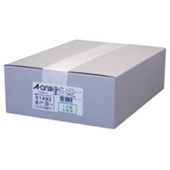 エーワン マルチカード　レーザープリンタ専用紙 A4判　10面　300シート　名刺サイズ 51493