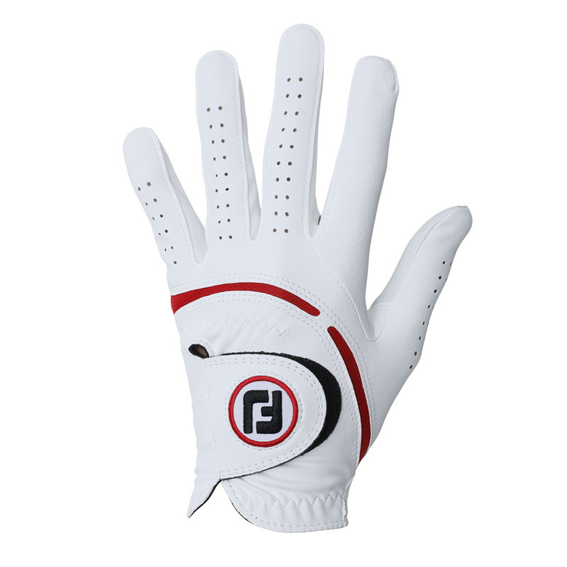 フットジョイ メンズ ゴルフグローブ 左手用（ホワイト/レッド・サイズ：23cm） FGWF23WR-23 footjoy ..