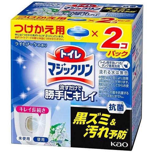 流すだけで勝手にキレイ ライトブーケの香り つけかえ用 2個パック(80g×2個) トイレマジックリン 花王 TマジキレイBQカエ2P