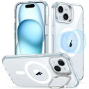 ESR iPhone 15 Plus用 MagSafe対応 ハイブリッドケース Classic Hybrid Case with Stash Stand (Ha...