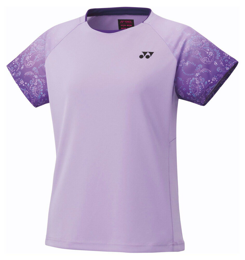 YO-20816-165-M ヨネックス レディース 半袖ゲームシャツ(ライトパープル・サイズ:M) YONEX