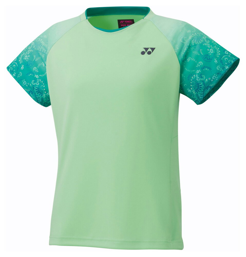 YO-20816-776-O ヨネックス レディース 半袖ゲームシャツ(パステルグリーン・サイズ:O) YONEX