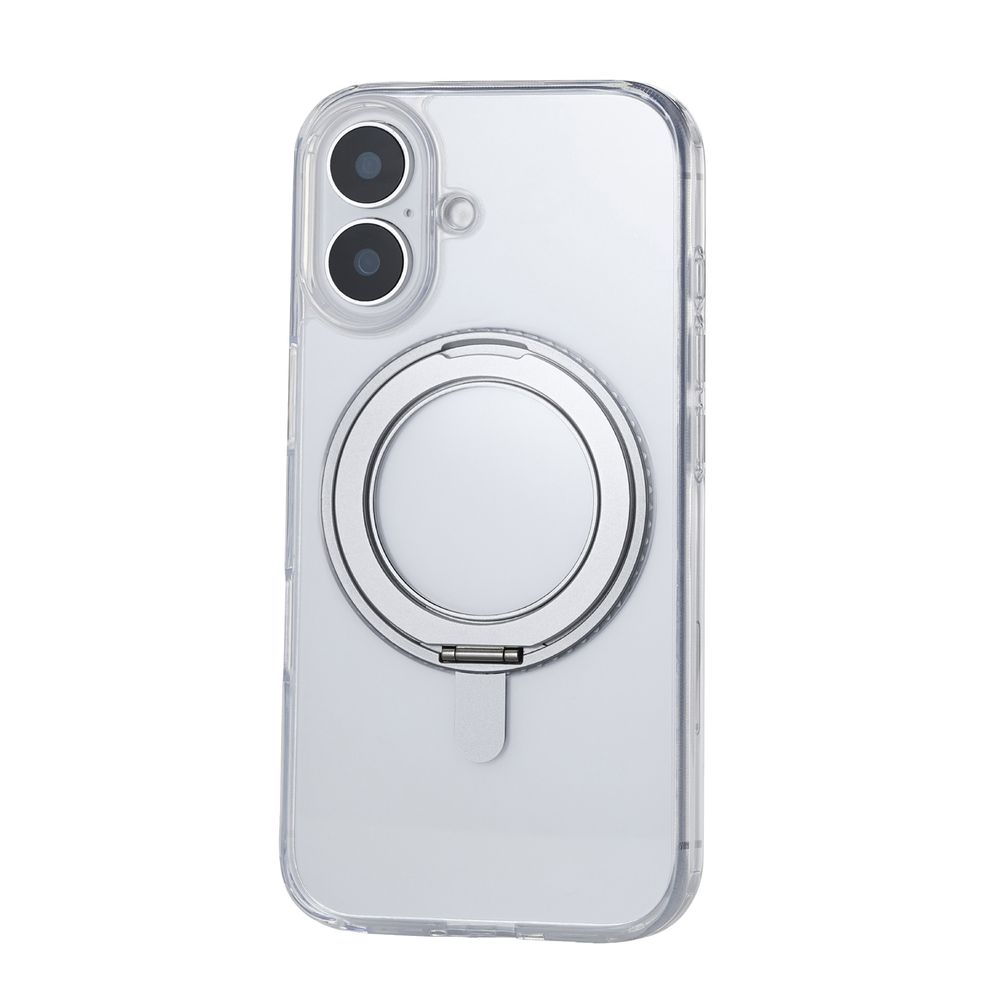 エレコム iPhone 16用 ハイブリッドケース 衝撃吸収 カメラレンズ保護設計 磁力吸着ワイヤレ
