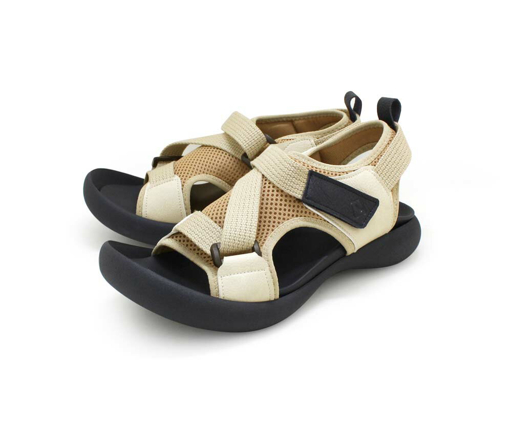 CJFD5370-BEG-L RegettaCanoe レディース メッシュスポーツサンダル（ベージュ・サイズ：L） リゲッタカヌー