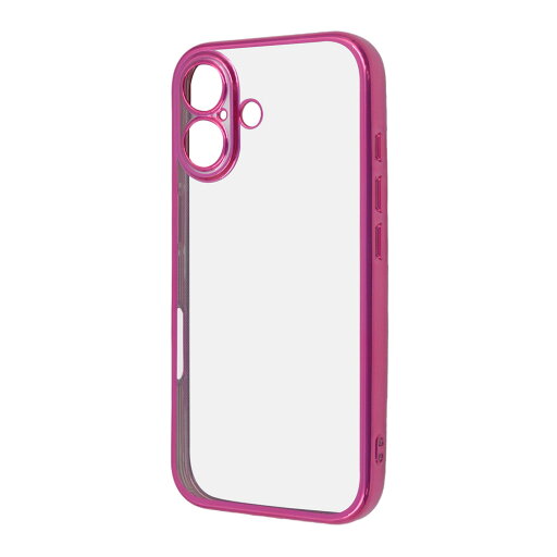 レイアウト iPhone 16用 Like standard 精密設計 カメラ保護 衝撃吸収 バンパー メタリック TPUソフトケース(マゼンタ) RT-P46PFC2/MM レイアウト iPhone 16用 Like standard 精密設計 カメラ保護 衝撃吸収 バンパー メタリック TPUソフトケース(マゼンタ) RT-P46PFC2/MM