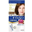 サロンドプロ 無香料ヘアカラー 早染めクリーム(白髪用)3 明るいライトブラウン ダリヤ サロンドPムコウリヨウC3