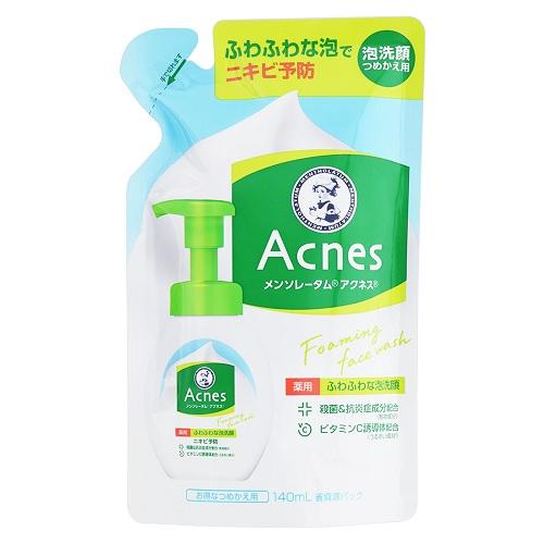 メンソレータム アクネス 薬用ふわふわな泡洗顔 詰替え用 140ml ロート製薬 アクネス フワフワナアワセンガンカエのサムネイル