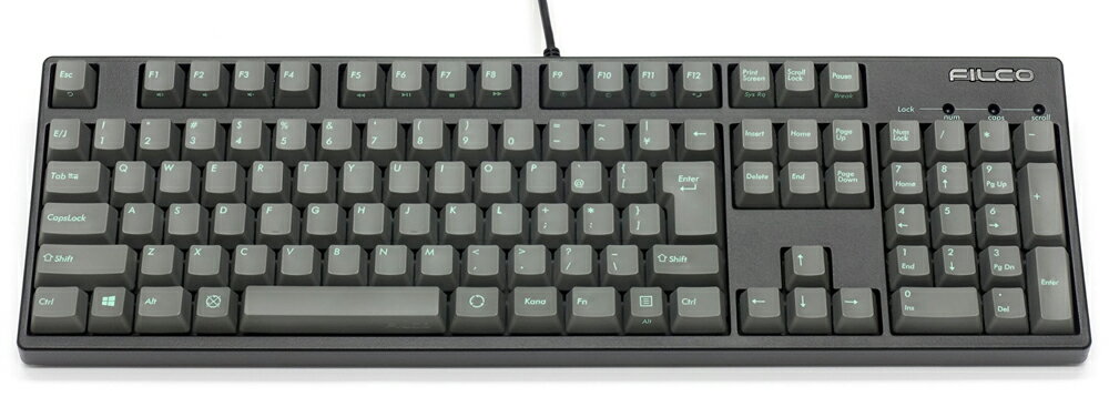 FILCO Majestouch + SGK 赤軸 フルサイズ 108キー 日本語配列 ブラックフレーム×スカイグレーキーキャップ FKBN108MRL/NSG3GMB