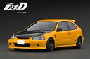 ignitionモデル 1/18 INITIAL D Honda CIVIC (EK9) Type R Yellow【IG3629】 ミニカー
