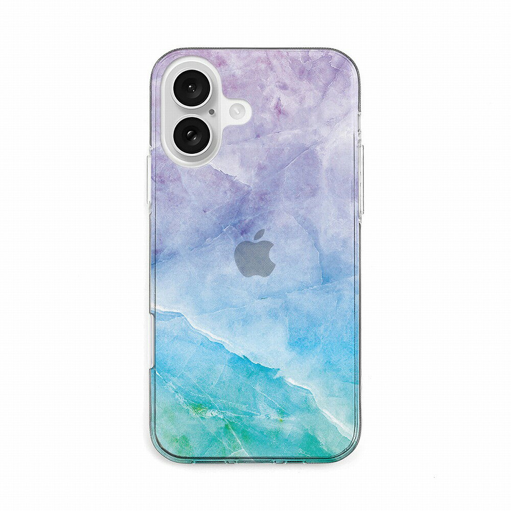 AKAN iPhone 16�� ���եȥ��ꥢ�������ʥޡ��٥饹�ޡ��֥� Blue�� AK27033I16