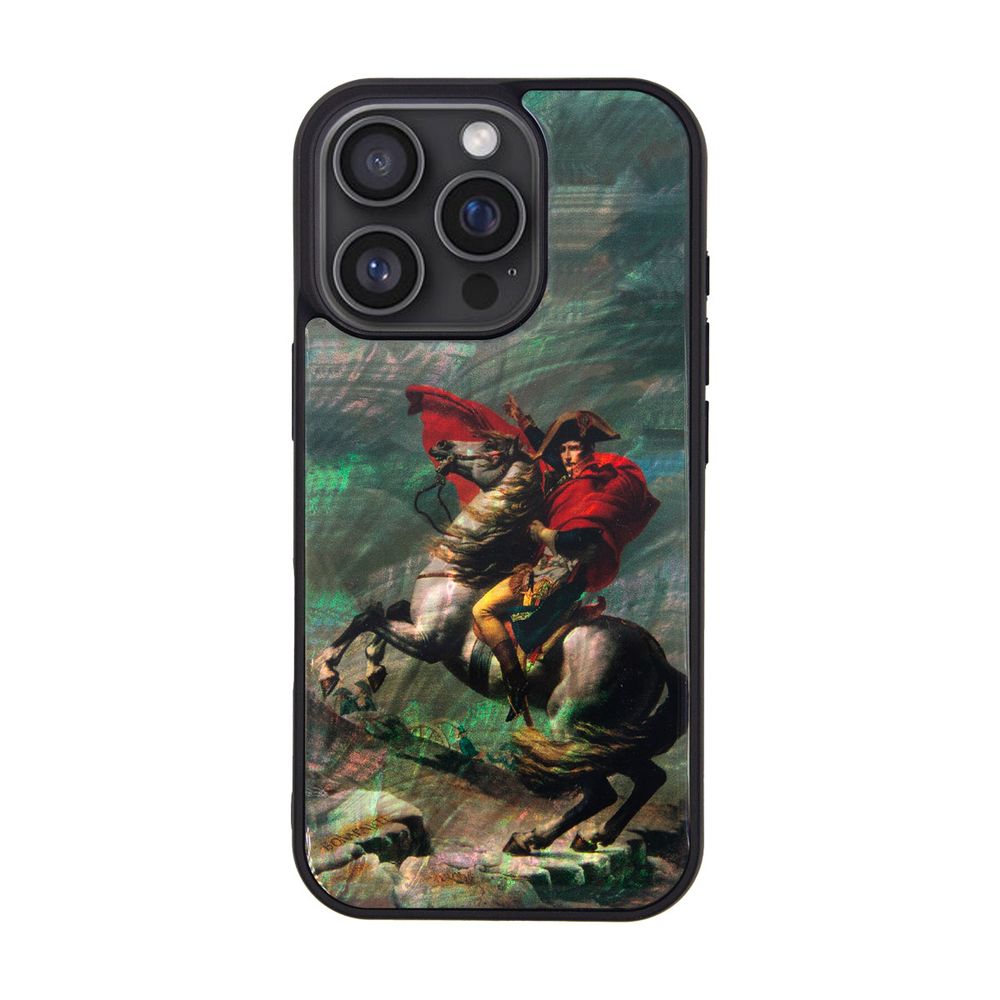 Rakuten - ikins（アイキンス） iPhone 16 Pro用 天然貝ケース（ナポレオン サンベルナール峠） I27126I16PR