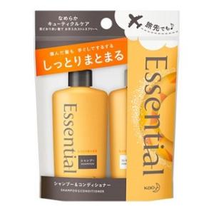 エッセンシャル　しっとりまとまる　シャンプー＆コンディショナー　ミニセット　45ml+45ml 花王 エセケアリツチSPCDミニS