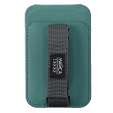 ナカバヤシ マグネット式 カード型iPhoneスタンド MAGCA<マグカ> with ハンドベルト(グリーン) SMA-H011GN(2)