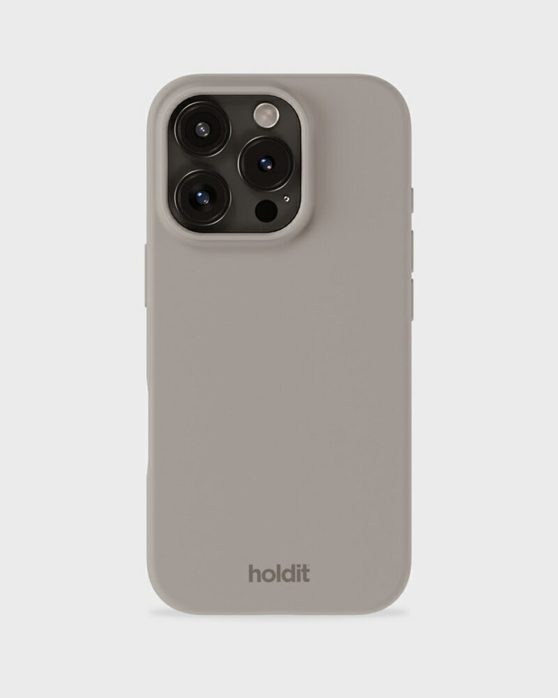 Holdit（ホールディット） iPhone 16 Pro Max用 ソフトタッチシリコーンケース Taupe（トープ） 16528(HOLDIT)