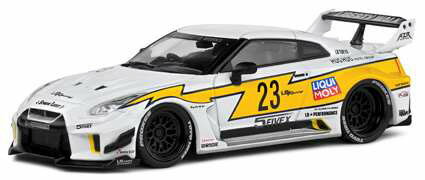 ソリド 1/43 日産 GT-R R35 LB シルエット (ホワイト/イエロー)【S4311208】 ミニカー