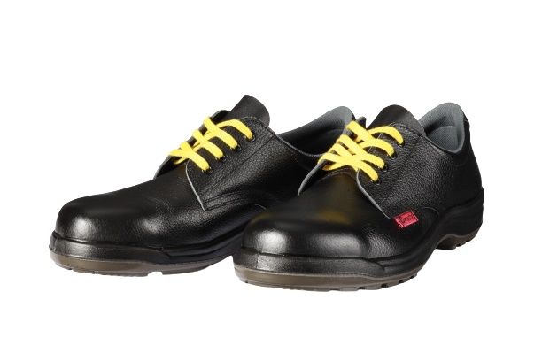 D7001Nseiden-BK-24.0 ドンケル 静電安全靴 ヒモ 発泡ポリウレタン2層底 短靴 耐滑 衝撃吸収 ブラック 24.0cm JIS規格 DONKEL