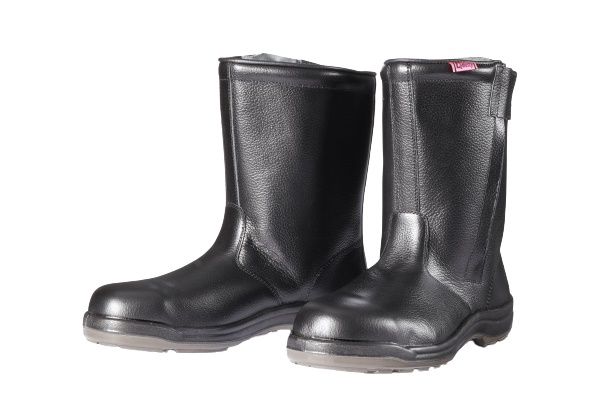 ドンケル ダイナスティPU2 安全靴 半長靴(ファスナー付き) 発泡ポリウレタン2層底 耐滑 衝撃吸収 ブラ..