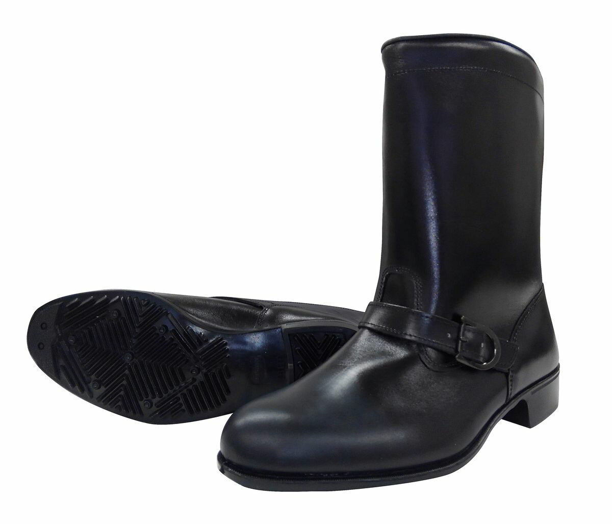 ドンケル 作業靴 半長靴(バンド付き) ラバー1層底 耐滑 ブラック 26.0cm 306band-BK-26.0 DONKEL