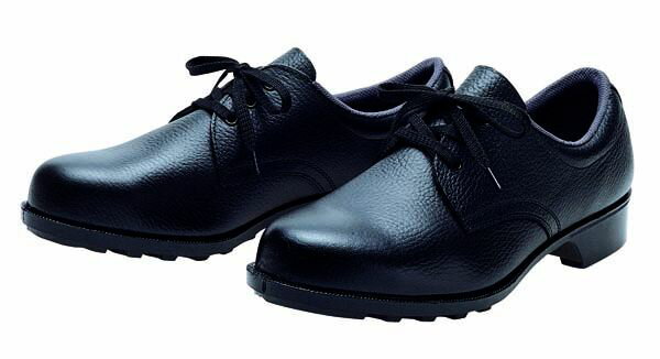 601-BK-24.0 ドンケル 一般作業用安全靴 ヒモ ラバー1層底 耐滑 ブラック 24.0cm JIS規格 DONKEL