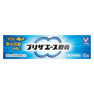 □「返品種別」について詳しくはこちら□この商品の説明書(1ページ目)はこちらこの商品の説明書(2ページ目)はこちら使用上の注意してはいけないこと（守らないと現在の症状が悪化したり、副作用が起こりやすくなります）1．次の人は使用しないでください（1）本剤又は本剤の成分、クロルヘキシジンによりアレルギー症状を起こしたことがある人。（2）患部が化膿している人。2．長期連用しないでください相談すること1．次の人は使用前に医師、薬剤師又は登録販売者に相談してください（1）医師の治療を受けている人。（2）妊婦又は妊娠していると思われる人。（3）薬などによりアレルギー症状を起こしたことがある人。2．使用後、次の症状があらわれた場合は副作用の可能性があるので、直ちに使用を中止し、この説明書を持って医師、薬剤師又は登録販売者に相談してください関係部位・・・症状皮膚・・・発疹・発赤、かゆみ、はれその他・・・刺激感、化膿まれに下記の重篤な症状が起こることがあります。その場合は直ちに医師の診療を受けてください。症状の名称・・・症状ショック（アナフィラキシー）・・・使用後すぐに、皮膚のかゆみ、じんましん、声のかすれ、くしゃみ、のどのかゆみ、息苦しさ、動悸、意識の混濁等があらわれる。3．10日間位使用しても症状がよくならない場合は使用を中止し、この説明書を持って医師、薬剤師又は登録販売者に相談してください■効能・効果きれ痔（さけ痔）・いぼ痔の痛み・出血・はれ・かゆみの緩和及び消毒■用法・用量適量をとり、1日1〜3回、肛門部に塗布してください。★ご使用前に入浴するか、ぬるま湯で患部を清潔にしてください。また、朝の場合は排便後に、夜の場合は寝る前に使用すると一層効果的です。（1）定められた用法・用量を厳守してください。（2）小児に使用させる場合には、保護者の指導監督のもとに使用させてください。（3）肛門部にのみ使用してください。■成分・分量100g中成分・・・分量・・・作用ヒドロコルチゾン酢酸エステル・・・0．5g・・・患部の痛み、出血、はれをおさえます。塩酸テトラヒドロゾリン・・・0．05g・・・患部の出血、はれをおさえます。リドカイン・・・3g・・・患部の痛み、かゆみをおさえます。クロルフェニラミンマレイン酸塩・・・0．2g・・・患部のかゆみをしずめます。l−メントール・・・0．2g・・・患部のかゆみをしずめます。アラントイン・・・1g・・・傷口の治りを助けます。トコフェロール酢酸エステル・・・3g・・・血管を強くし、出血を防ぎます。クロルヘキシジン塩酸塩・・・0．25g・・・細菌の感染をおさえ、傷口の悪化を防ぎます。添加物：BHT、ジメチルポリシロキサン、カルボキシビニルポリマー、パルミチン酸デキストリン、合成スクワラン、中鎖脂肪酸トリグリセリド、ワセリン■保管及び取り扱い上の注意（1）直射日光の当たらない涼しい所に密栓して保管してください。（2）小児の手のとどかない所に保管してください。（3）他の容器に入れかえないでください。（誤用の原因になったり品質が変わることがあります）（4）使用期限を過ぎた製品は使用しないでください。なお、使用期限内であっても開封後はなるべくはやく使用してください。（品質保持のため）〈チューブの穴の開け方〉キャップを逆さにして、突起部をチューブの先に強く押し当ててください。《日常生活のセルフケア》排便時は無理にいきまず、排便後は入浴するか、ぬるま湯で洗う等、おしりを清潔に保ちましょう。また、入浴は患部の血行を改善するので、湯船につかるようにしましょう。便秘や下痢をしないように心がけ、特に便秘の時は食物繊維を多く含んだ食品（野菜類、豆類、イモ類、海藻等）や水分を多めにとり、便通を整えましょう。便意を我慢しないことも大切です。すわり続ける等、同じ姿勢を長く続けると、肛門部がうっ血するため、症状を悪化させやすいので、時々体操や散歩等をして、体を動かしましょう。アルコール類、刺激の強い香辛料を多くとると症状を悪化させることがあるので控えめにしましょう。■問合せ先この製品についてのお問い合わせは、お買い求めのお店又は下記にお願い申し上げます。大正製薬株式会社　お客様119番室東京都豊島区高田3丁目24番1号03−3985−1800受付時間　8：30〜21：00（土、日、祝日を除く）リスク区分：指定第二類医薬品医薬品の使用期限：使用期限まで10ヵ月以上あるものをお送り致します。医薬品販売に関する記載事項（必須記載事項）は当店PCページをご覧下さい発売元、製造元、輸入元又は販売元：大正製薬商品区分：医薬品広告文責：上新電機株式会社(06-6633-1111)医薬品＞痔の薬＞軟膏