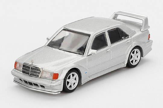 MINI-GT 1/64 メルセデス ベンツ 190E 2.5-16 エボリューション II アストラルシルバー(左ハンドル)【MGT00852-L】 ミニカー