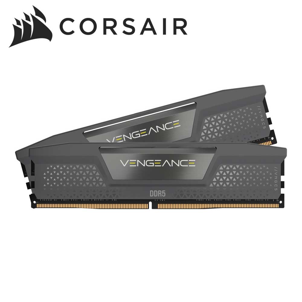 CORSAIR｜コルセア DDR5 6400MT/s 32GB(16GBx2) UDIMM 32-40-40-84 XMP 3.0 ＆ AMD EXPO VENGEANCE DDR5 Grey 1.40V（グレー） CMK32GX5M2B6400Z32