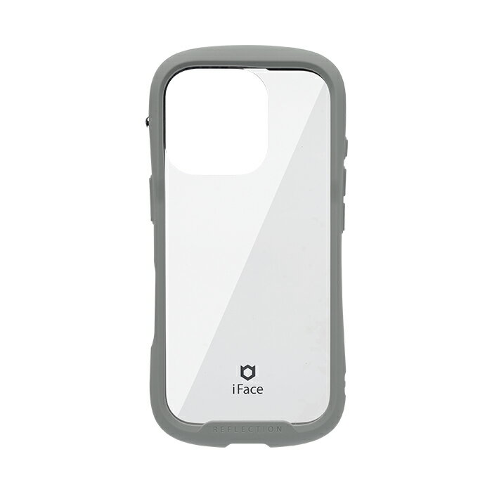 Hamee iPhone 16 Pro用 強化ガラスクリアケース iFace Reflection（グレー） 41-979686
