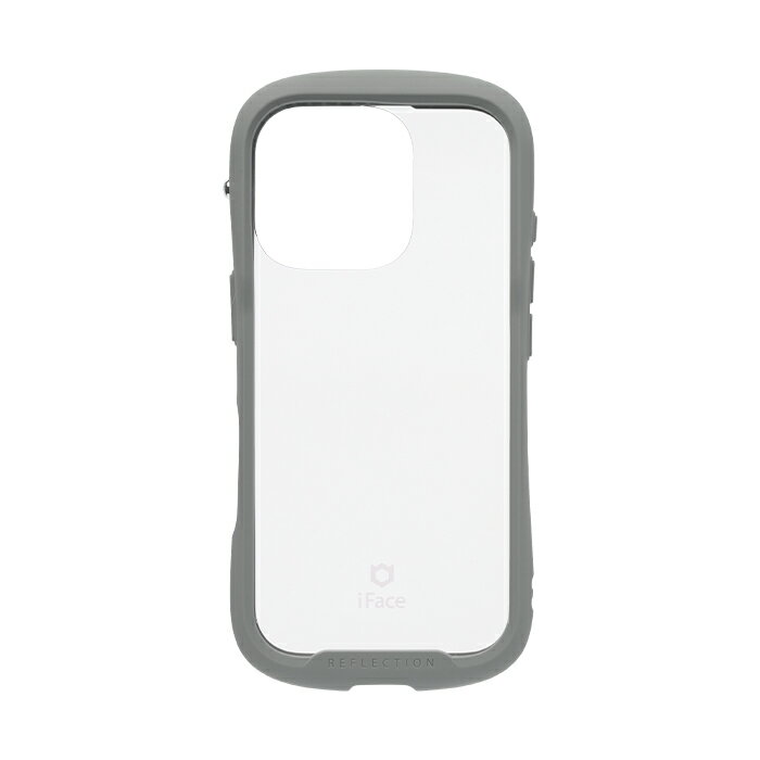 Hamee iPhone 16 Pro用 強化ガラスクリアケース iFace Reflection Frost（グレー） 41-979983