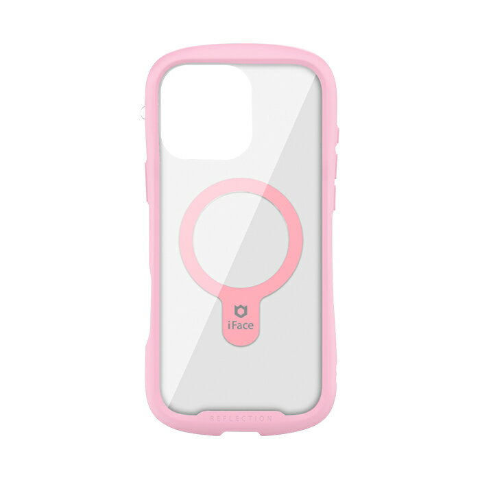 Hamee iPhone 16 Pro Max用 MagSynq強化ガラスクリアケース iFace Reflection（サクラピンク） 41-980200
