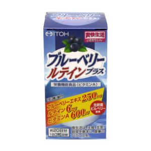 【返品種別B】□「返品種別」について詳しくはこちら□※商品画像とデザイン・カラーが異なる場合がございます。予めご了承下さい。◆ブルーベリーエキス（北欧産ビルベリーのエキス）250mg、ルテイン6mg、ビタミンA600μg配合（1日当たり）。◆パソコンやスマホをよく使われる、現代人を応援するサプリです。■商品区分：サプリメント■原産国：日本発売元、製造元、輸入元又は販売元：井藤漢方製薬商品区分：その他健康食品広告文責：上新電機株式会社(06-6633-1111)日用雑貨＞健康食品＞サプリメント＞ブルーベリー