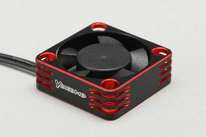 ヨコモ アルミフレーム 30mm クーリングファン（レッド）【D-CFRA】 ラジコンパーツ