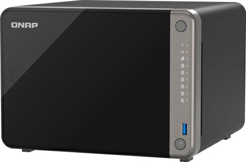 【返品種別B】□「返品種別」について詳しくはこちら□メーカー保証期間 3年※HDD/SSDは付属していません。【ご購入後のお問い合わせにつきまして】本製品に関するご質問、不具合等につきましては「テックウインドサポートページ」へお問い合わせください。［HDD診断ツール］Western Digital Dashboard◆次世代 TS-AI642 AI NASは、AIベースビデオ・画像認識アプリケーション向けに特別に設計されています。◆最大6つのTOPS NPU搭載の64ビット ARM Cortex-A76/-A55 SoC 8コアプロセッサーを採用、画像処理と解析作業を処理するのみならず、AIアプリケーション実行時のCPU負荷を軽減させて、システム稼働時の電力消費を抑えます。◆パワフルな演算性能、大容量ストレージ、柔軟なI/O拡張性を備えた TS-AI642 により、企業はビデオ監視、画像認識、顔認識アプリケーション向けのAI NASソリューションを容易に展開できます。■　仕　様　■CPU：8-core ARM Cortex 64-bit Processor ( 4-core Cortex-A76 2.2 GHz + 4-core Cortex-A55 1.8 GHz )CPUアーキテクチャー：64ビットARMグラフィックプロセッサー：ARM Mali-G610 MC4浮動小数点演算ユニット：Yes暗号化エンジン：Yesハードウェア支援トランスコーディング：YesNeural Processing Unit (NPU)：Yesシステムメモリー：8 GB オンボード (拡張不可)最大メモリー：8 GBフラッシュメモリー：4GB（デュアルブートOS保護）ドライブベイ：6 x 3.5インチ SATA 6Gb/sドライブの互換性：3.5 インチ SATA ハードディスクドライブ 2.5 インチ SATA ハードディスクドライブ 2.5 インチ SATA ソリッドステートドライブホットスワップ対応：YesSSDキャッシュアクセラレーションサポート：Yesギガビットイーサネットポート（RJ45）：22.5 ギガビットイーサネットポート (2.5G/1G/100M)：1 (2.5G/1G/100M/10M)5 ギガビットイーサネットポート (5G/2.5G/1G/100M)：アダプタによるオプション10ギガビットイーサネットポート：アダプタによるオプションWake on LAN（WOL）：Yesジャンボフレーム：YesPCIeスロット：1 スロット 1：PCIe Gen 3 x2USB 2.0ポート：2USB 3.2 Gen 2（10Gbps）ポート：2 x Type-AIRセンサー：Yes (オプション装備QNAP RM-IR004 リモコン)HDMI出力：2 HDMI 1.4bフォームファクター：タワーLEDインジケーター：電源/ステータス、LAN、USB、HDD 1-6ボタン：電源、USBコピー、リセット寸法（高さ x 幅 x 奥行）：171 × 235 × 226 mm重量（総）：4.51 kg動作温度：0〜40℃（32°F〜104°F）保管温度：-20 - 70°C（-4°F - 158°F）相対湿度：5 〜 95％ RH非結露、湿球：27°C（80.6°F）電源装置：120Wアダプタ、100-240V電力消費量：HDDスリープモード：14.005 W電力消費量：動作モード、通常時：33.33 Wファン：2 x 90mm、12VDCシステム警告：ブザーKensingtonセキュリティスロット：Yes最大同時接続数（CIFS）：1500パッケージ内容：TS-AI642、Ethernet cable x 1、Power cord x 1、Power cord x 1、Flat head screw (for 2.5" HDD) x 18、AC Adapter、Quick installation guide (QIG)[TSAI6428G]パソコン周辺＞ハードディスク・SSD＞NAS（ネットワーク対応ハードディスク）＞NASケース（HDD別売）