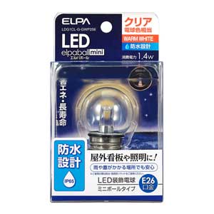 Ball - ELPA LED電球 ミニボール電球形 55lm(クリア・電球色相当) LDG1CL-G-GWP256 elpaballmini [LDG1CLGGWP256]