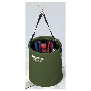 トラスコ中山 アタッチメント付電工バケツΦ200X230　OD色 TADB200OD TRUSCO