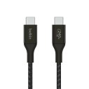 BELKIN BoostCharge 240W USB-C to USB-C 編組ケーブル 2m(ブラック) CAB015BT2MBK
